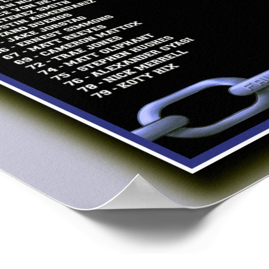 2011 Saison - Fort Campbell Falcon Poster (Ecke)