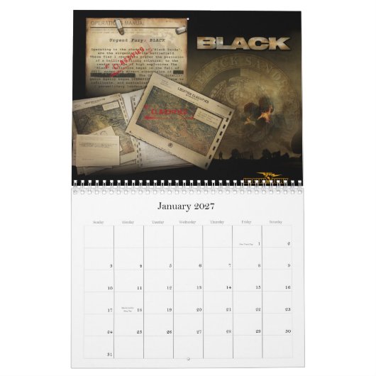 2012 - 6 Jahre Gaming - Klassisches Grid Kalender (Jan 2027)