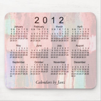 2012 abstrakter Kalender Mousepad