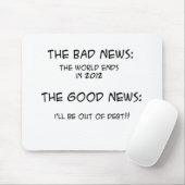 2012 aus Schulden heraus Mousepad (Mit Mouse)