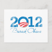 2012 - Barack Obama - Vintag.png Postkarte (Vorderseite)