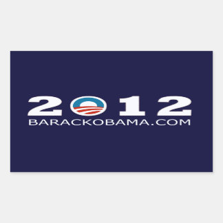 2012 Barack Obamas Design für Neuwahlen Rechteckiger Aufkleber