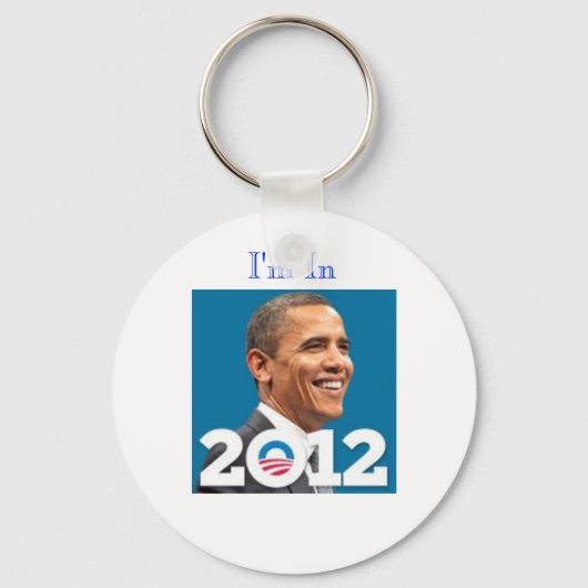 2012 bin ich in Obama Schlüsselanhänger (Vorderseite)