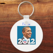 2012 bin ich in Obama Schlüsselanhänger (Vorderseite)