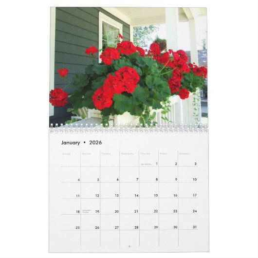 2012 Blumen-Kalender Kalender (Jan 2026)