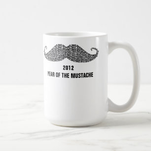 2012 Das Jahr der Mustache Kaffeetasse