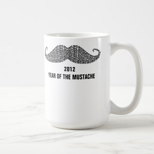 2012 Das Jahr der Mustache Kaffeetasse (Rechts)
