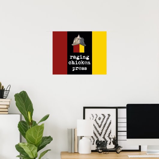 2012 Design-Plakat "Raging Chicken Press" Poster (Heimbüro)