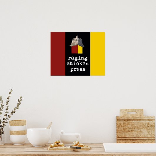 2012 Design-Plakat "Raging Chicken Press" Poster (Küche)