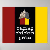 2012 Design-Plakat "Raging Chicken Press" Poster (Vorne)