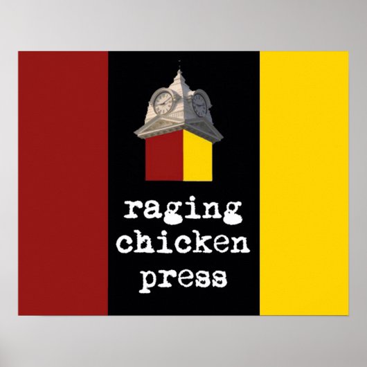 2012 Design-Plakat "Raging Chicken Press" Poster (Vorne)