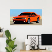 2012 DODGE CHALLENGER RT POSTER (Heimbüro)