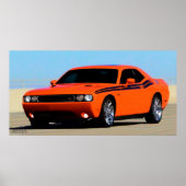 2012 DODGE CHALLENGER RT POSTER (Vorne)