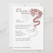 2012 Einladungen zum Party des Drachen zu Silveste (Rückseite)