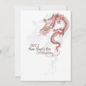 2012 Einladungen zum Party des Drachen zu Silveste (Rückseite)