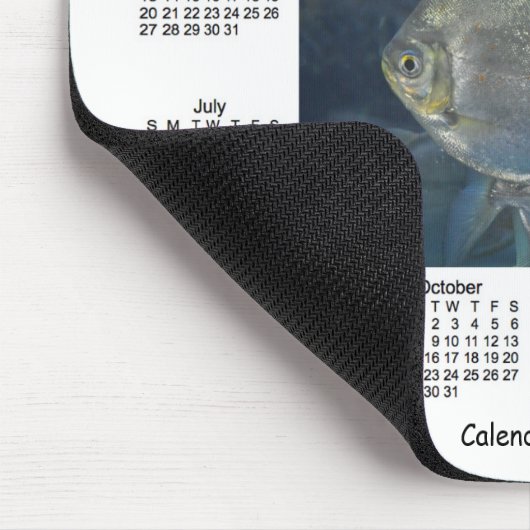 2012 Fisch-Kalender Mousepad (Ecke)