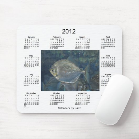 2012 Fisch-Kalender Mousepad (Mit Mouse)