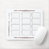 2012 Flöten-Kalender Mousepad (Mit Mouse)