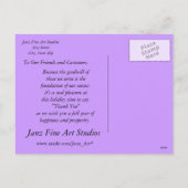 2012 Frohes Neujahrskalender Postkarte (Rückseite)