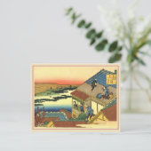 2012 Hokusai-Kalender Postkarte (Stehend Vorderseite)