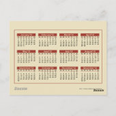 2012 Hokusai-Kalender Postkarte (Rückseite)