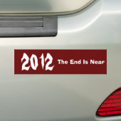 2012, ist das Ende nahe Autoaufkleber (Auf Auto)