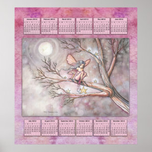 2012 Jahreskalender Feenposter für kleine Mädchen Poster