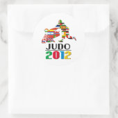 2012: Judo Runder Aufkleber (Tasche)