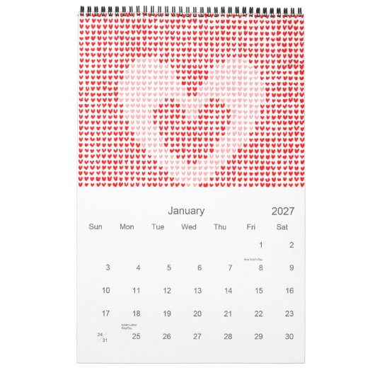 2012 KALENDER (Jan 2027)