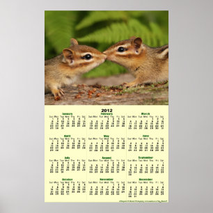 2012 Kalender - Baby Streifenhörnchen Poster Kalen