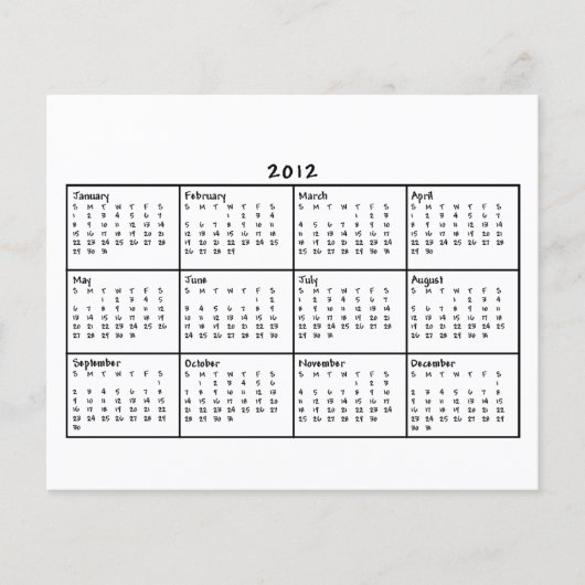 2012 Kalender Flyer (Vorne)