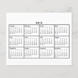 2012 Kalender Flyer