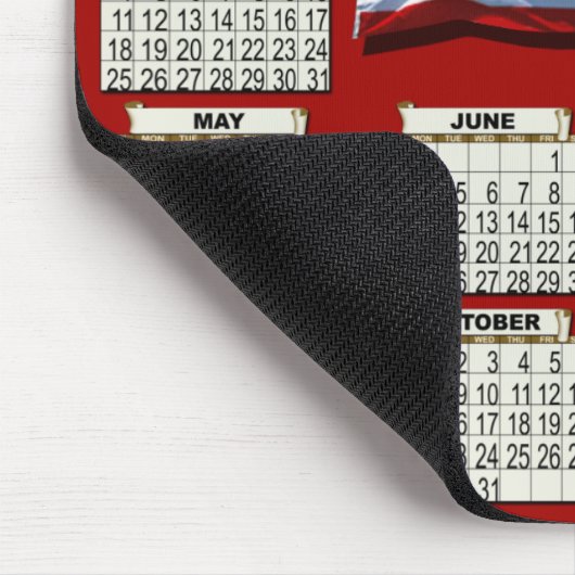 2012 Kalender Mousepad (Ecke)