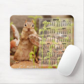 2012 Kalender - niedlicher Chipmunk Mousepad (Mit Mouse)