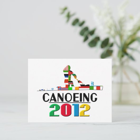 2012: Kanufahren Postkarte (Stehend Vorderseite)
