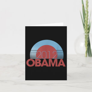 2012 Obama Retro Vintag Karte