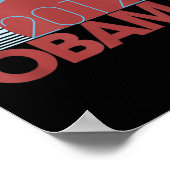 2012 Obama Retro Vintag Poster (Ecke)