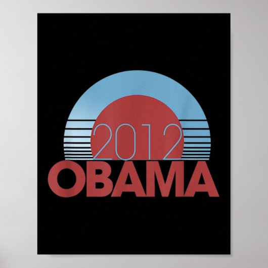 2012 Obama Retro Vintag Poster (Vorne)
