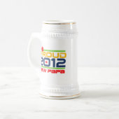 2012 Papa-T - Shirt und Geschenke Bierglas (Vorderseite Links)