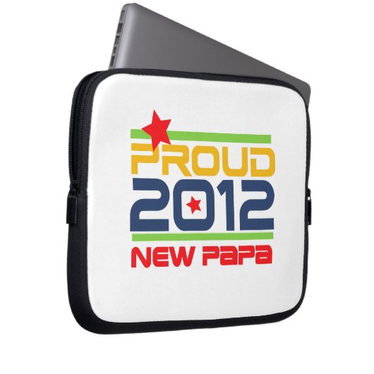 2012 Papa-T - Shirt und Geschenke Laptopschutzhülle (Vorne Rechts)