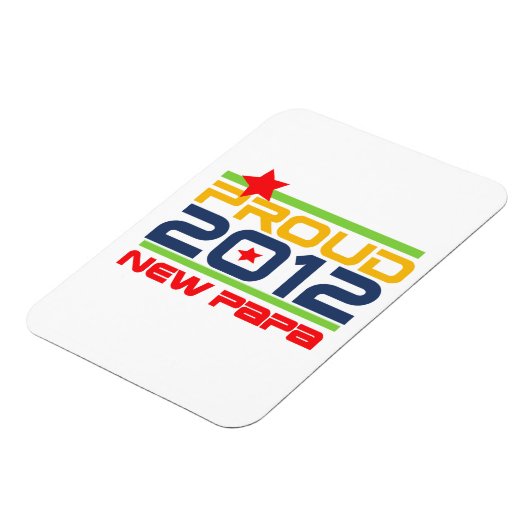 2012 Papa-T - Shirt und Geschenke Magnet (Linke Seite)