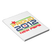 2012 Papa-T - Shirt und Geschenke Notizblock (angewinkelt)