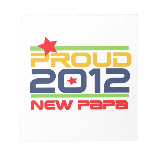 2012 Papa-T - Shirt und Geschenke Notizblock (Vorderseite)
