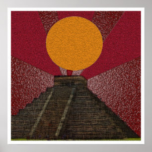 2012 Posters "Mayan Chichen Itza Kukulkan" Poster