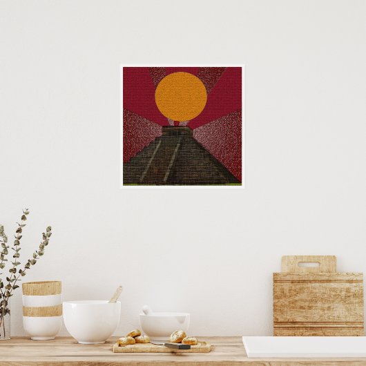 2012 Posters "Mayan Chichen Itza Kukulkan" Poster (Küche)