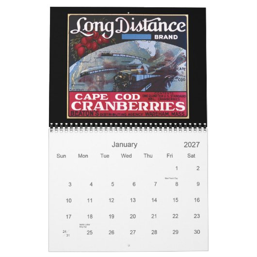 2012 Preiselbeer-Kalender Kalender (Jan 2027)