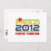 2012 Proud Nana T - Shirt und Geschenke Postkarte (Vorne/Hinten)