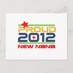 2012 Proud Nana T - Shirt und Geschenke Postkarte