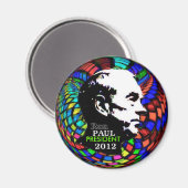 2012 Ron Paul Psychedelic Magnet (Vorderseite/Rückseite)