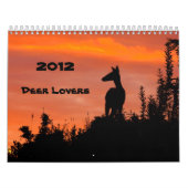2012 Rotwild-Liebhaber-Kalender Kalender (Titelbild)